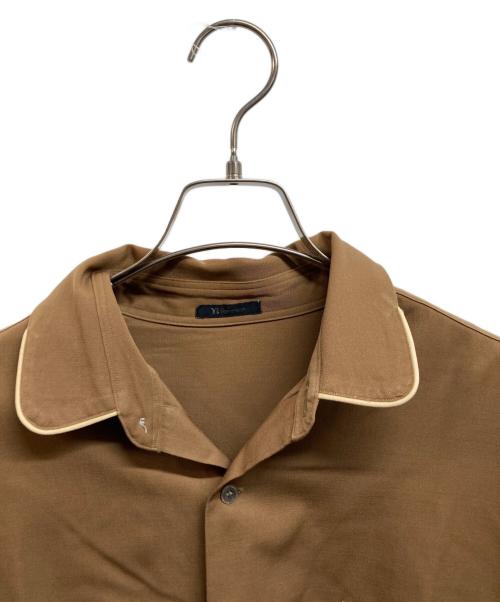 Y's for men（ワイズフォーメン）Y'S for men (ワイズフォーメン) パイピングオープンカラーシャツ ブラウン サイズ:ーの古着・服飾アイテム