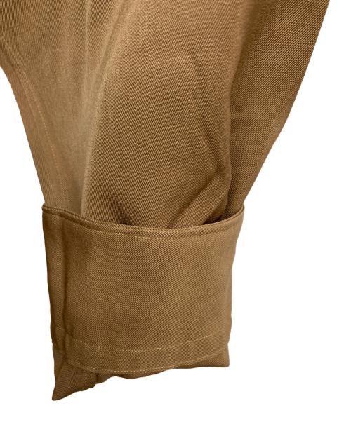 Y's for men（ワイズフォーメン）Y'S for men (ワイズフォーメン) パイピングオープンカラーシャツ ブラウン サイズ:ーの古着・服飾アイテム