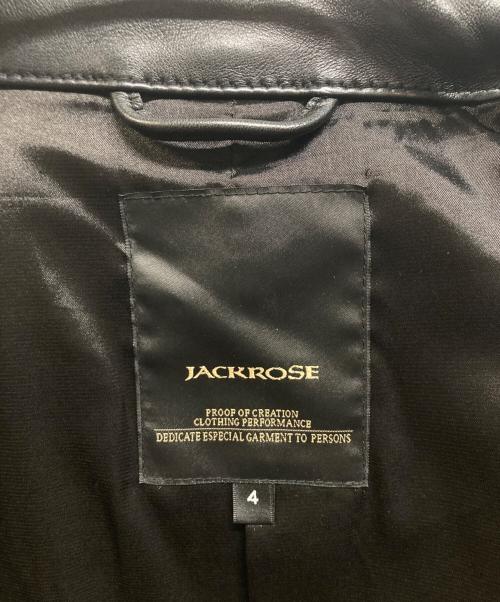 JACKROSE（ジャックローズ）JACKROSE (ジャックローズ) シングルライダースジャケット ブラック サイズ:4の古着・服飾アイテム