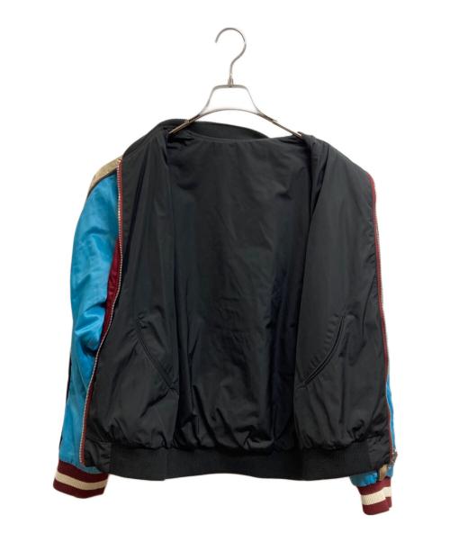 DIESEL（ディーゼル）DIESEL (ディーゼル) リバーシブルスカジャン ブラック×ブルー サイズ:Mの古着・服飾アイテム
