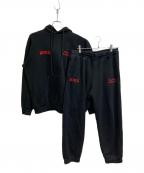 The Ennoy Professional×NETFLIXザ エンノイ プロフェッショナル×ネットフリックス）の古着「プルオーバーパーカーセットアップ」｜ブラック