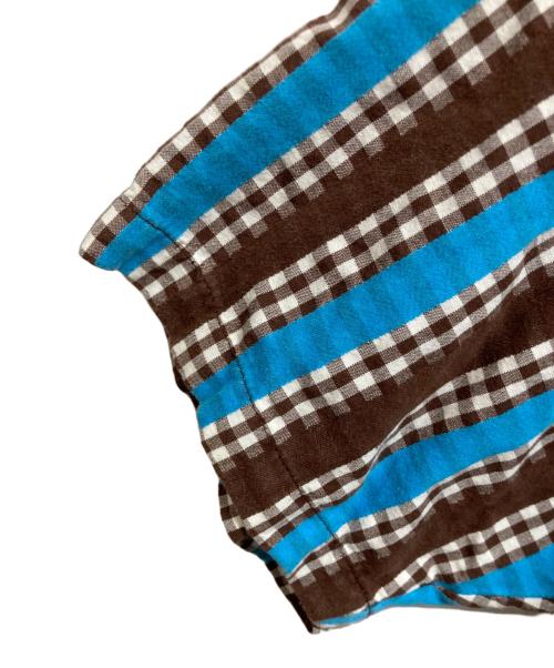 stussy（ステューシー）stussy (ステューシー) チェックシャツ ブルー×ブラウン サイズ:Mの古着・服飾アイテム