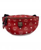 MCMエムシーエム）の古着「ウエストポーチ」｜レッド