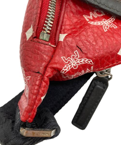MCM（エムシーエム）MCM (エムシーエム) ウエストポーチ レッドの古着・服飾アイテム