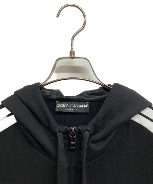 DOLCE & GABBANA（ドルチェ＆ガッバーナ）DOLCE & GABBANA (ドルチェ＆ガッバーナ) ロゴプリントジップパーカー ブラック サイズ:52の古着・服飾アイテム