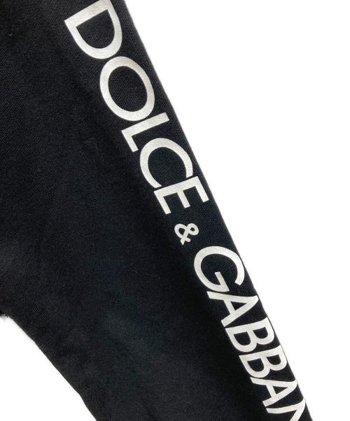 DOLCE & GABBANA（ドルチェ＆ガッバーナ）DOLCE & GABBANA (ドルチェ＆ガッバーナ) ロゴプリントジップパーカー ブラック サイズ:52の古着・服飾アイテム