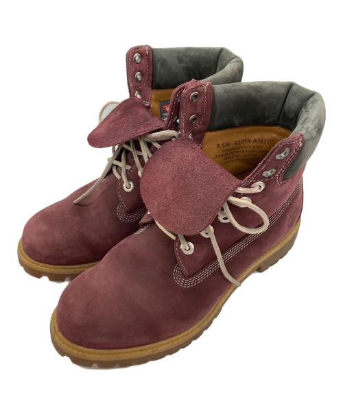 Timberland（ティンバーランド）Timberland (ティンバーランド) レースアップブーツ ワインレッド サイズ:8.5Wの古着・服飾アイテム