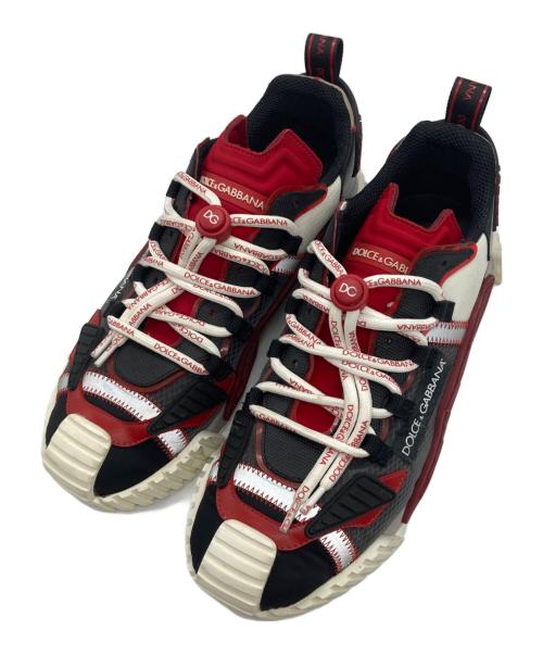 DOLCE & GABBANA（ドルチェ＆ガッバーナ）DOLCE & GABBANA (ドルチェ＆ガッバーナ) NS1ローカットスニーカー レッド×ホワイト サイズ:42の古着・服飾アイテム