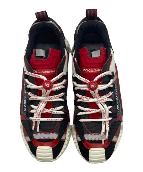 DOLCE & GABBANA（ドルチェ＆ガッバーナ）DOLCE & GABBANA (ドルチェ＆ガッバーナ) NS1ローカットスニーカー レッド×ホワイト サイズ:42の古着・服飾アイテム