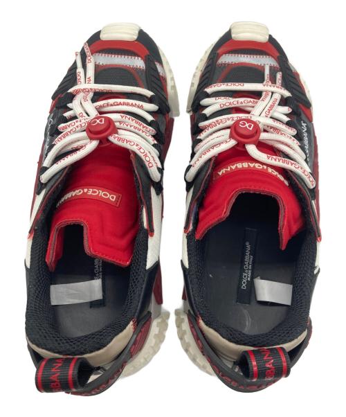 DOLCE & GABBANA（ドルチェ＆ガッバーナ）DOLCE & GABBANA (ドルチェ＆ガッバーナ) NS1ローカットスニーカー レッド×ホワイト サイズ:42の古着・服飾アイテム