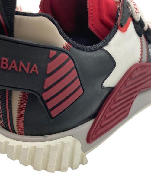 DOLCE & GABBANA（ドルチェ＆ガッバーナ）DOLCE & GABBANA (ドルチェ＆ガッバーナ) NS1ローカットスニーカー レッド×ホワイト サイズ:42の古着・服飾アイテム