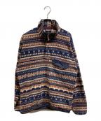 Patagoniaパタゴニア）の古着「シンチラスナップT」｜ネイビー×ブラウン