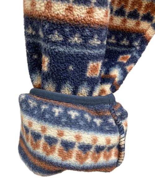 Patagonia（パタゴニア）Patagonia (パタゴニア) シンチラスナップT ネイビー×ブラウン サイズ:Mの古着・服飾アイテム