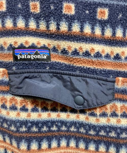 Patagonia（パタゴニア）Patagonia (パタゴニア) シンチラスナップT ネイビー×ブラウン サイズ:Mの古着・服飾アイテム