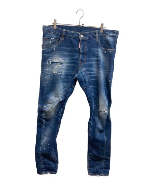 DSQUARED2（ディースクエアード）DSQUARED2 (ディースクエアード) Tidy Biker Jean インディゴ サイズ:54の古着・服飾アイテム