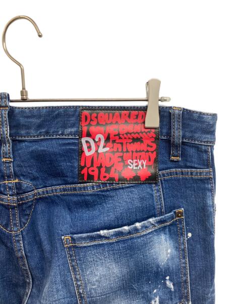 DSQUARED2（ディースクエアード）DSQUARED2 (ディースクエアード) Tidy Biker Jean インディゴ サイズ:54の古着・服飾アイテム