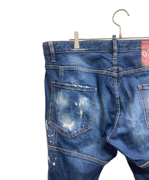 DSQUARED2（ディースクエアード）DSQUARED2 (ディースクエアード) Tidy Biker Jean インディゴ サイズ:54の古着・服飾アイテム