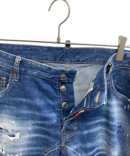 DSQUARED2（ディースクエアード）DSQUARED2 (ディースクエアード) Tidy Biker Jean インディゴ サイズ:54の古着・服飾アイテム