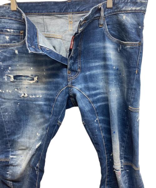 DSQUARED2（ディースクエアード）DSQUARED2 (ディースクエアード) Tidy Biker Jean インディゴ サイズ:54の古着・服飾アイテム