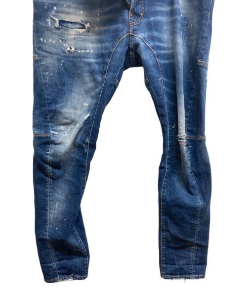 DSQUARED2（ディースクエアード）DSQUARED2 (ディースクエアード) Tidy Biker Jean インディゴ サイズ:54の古着・服飾アイテム