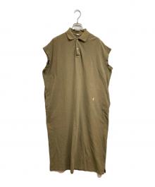 45R（フォーティファイブ・アール）の古着「ジンバカノコの33色ポロドレス」｜グリーン