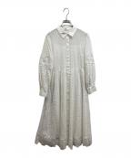 ANAYIアナイ）の古着「エンブロイダリーシャツワンピース」｜ホワイト