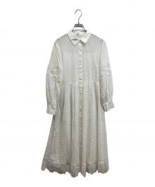 ANAYI（アナイ）の古着「エンブロイダリーシャツワンピース」｜ホワイト