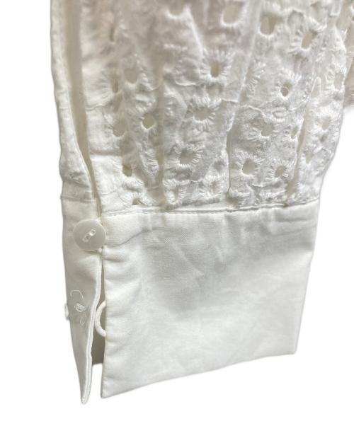 ANAYI（アナイ）ANAYI (アナイ) エンブロイダリーシャツワンピース ホワイト サイズ:38の古着・服飾アイテム