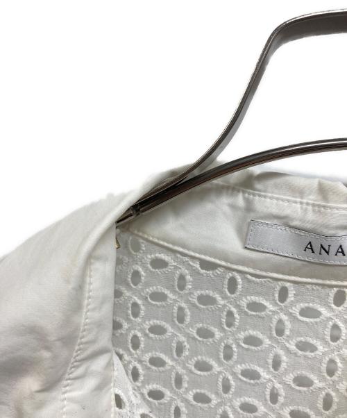 ANAYI（アナイ）ANAYI (アナイ) エンブロイダリーシャツワンピース ホワイト サイズ:38の古着・服飾アイテム