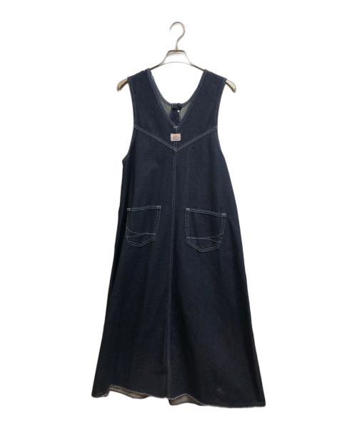 Something（サムシング）Something (サムシング) 別注バタフライサロペットスカート ネイビー サイズ:Freeの古着・服飾アイテム