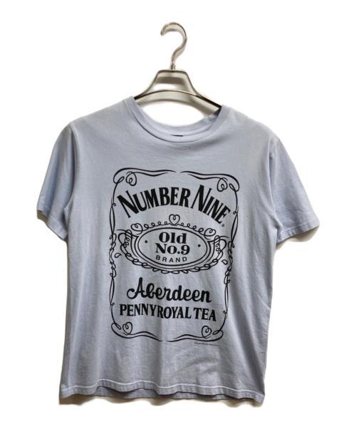 NUMBER (N)INE（ナンバーナイン）NUMBER (N)INE (ナンバーナイン) PENNYROYAL TEAプリントTシャツ ブルー サイズ:3の古着・服飾アイテム