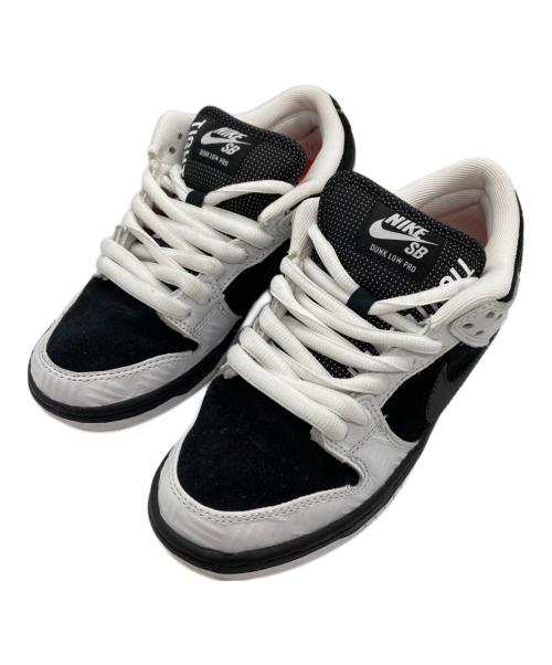 NIKE SB（ナイキエスビー）NIKE SB (ナイキエスビー) TIGHTBOOTH PRODUCTION (タイトブースプロダクション) Dunk Low Pro QS ホワイト×ブラック サイズ:US4の古着・服飾アイテム