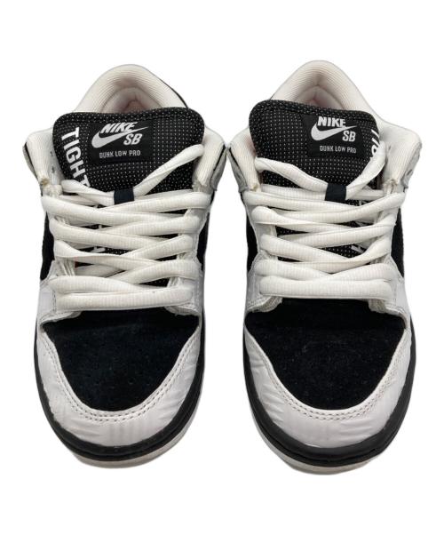 NIKE SB（ナイキエスビー）NIKE SB (ナイキエスビー) TIGHTBOOTH PRODUCTION (タイトブースプロダクション) Dunk Low Pro QS ホワイト×ブラック サイズ:US4の古着・服飾アイテム