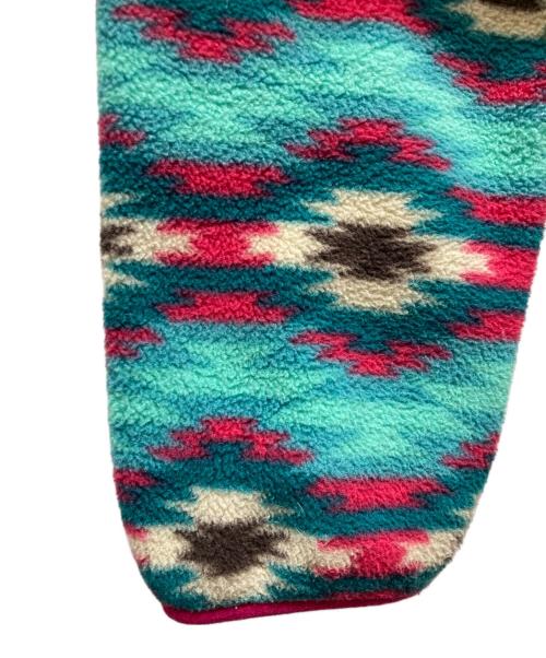 Patagonia（パタゴニア）Patagonia (パタゴニア) Lightweight Synchilla SnapT グリーン×ピンク サイズ:Mの古着・服飾アイテム