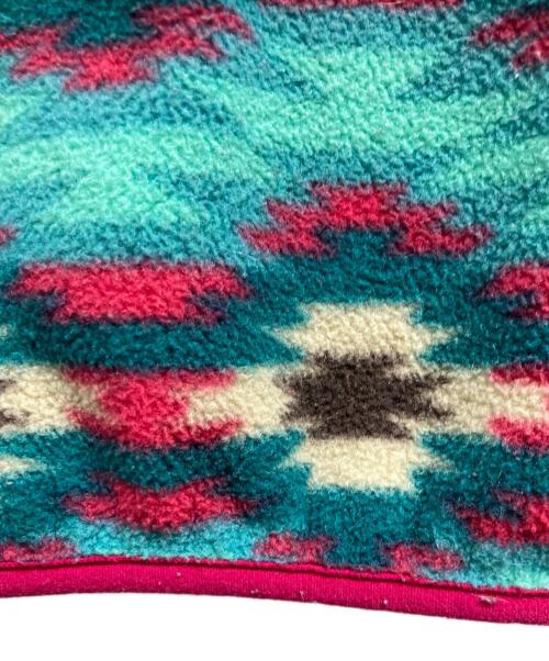 Patagonia（パタゴニア）Patagonia (パタゴニア) Lightweight Synchilla SnapT グリーン×ピンク サイズ:Mの古着・服飾アイテム