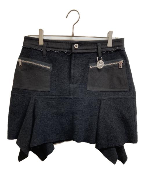 DIESEL（ディーゼル）DIESEL (ディーゼル) スカート ブラック サイズ:29 未使用品の古着・服飾アイテム