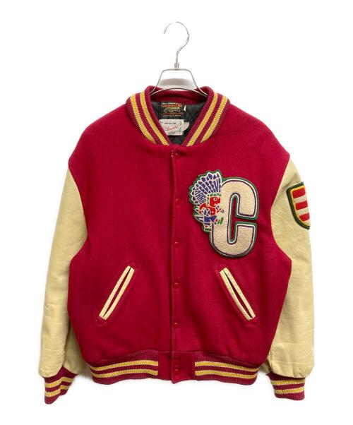 skookum（スクーカム）SKOOKUM (スクーカム) スタジャン レッド サイズ:Lの古着・服飾アイテム