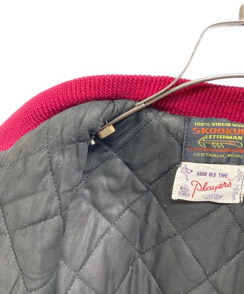 skookum（スクーカム）SKOOKUM (スクーカム) スタジャン レッド サイズ:Lの古着・服飾アイテム