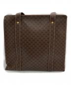 CELINEセリーヌ）の古着「マカダム柄トートバッグ」｜ブラウン