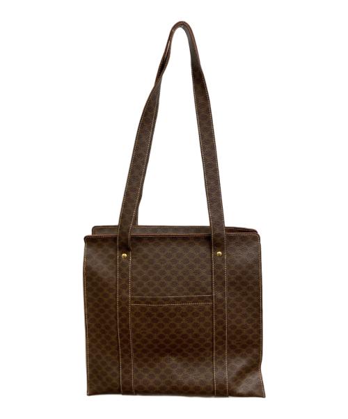 CELINE（セリーヌ）CELINE (セリーヌ) マカダム柄トートバッグ ブラウンの古着・服飾アイテム