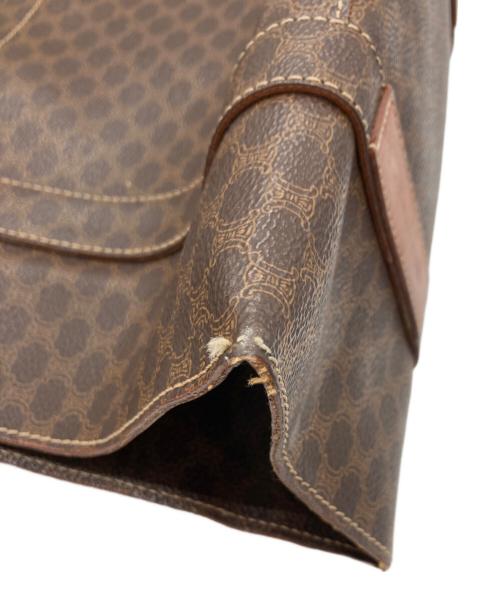 CELINE（セリーヌ）CELINE (セリーヌ) マカダム柄トートバッグ ブラウンの古着・服飾アイテム