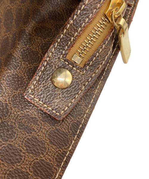 CELINE（セリーヌ）CELINE (セリーヌ) マカダム柄トートバッグ ブラウンの古着・服飾アイテム