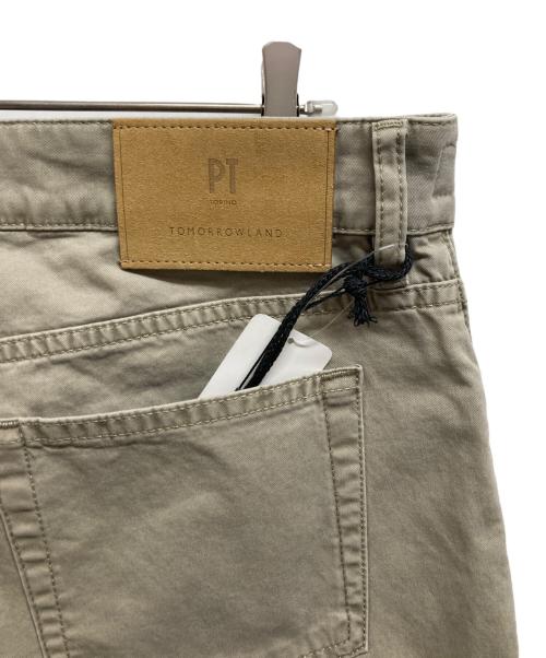 PT TORINO（ピーティートリノ）PT TORINO (ピーティートリノ) TOMORROW LAND (トゥモローランド) 別注ストレッチチノ 5ポケットパンツ ベージュ サイズ:32 未使用品の古着・服飾アイテム