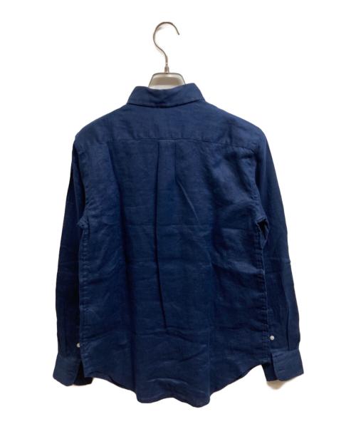 POLO RALPH LAUREN（ポロ・ラルフローレン）POLO RALPH LAUREN (ポロ・ラルフローレン) リネンシャツ ネイビー サイズ:XS/TPの古着・服飾アイテム