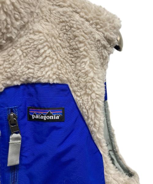 Patagonia（パタゴニア）Patagonia (パタゴニア) Reversible Bivy Down Vest ブルー×ベージュ サイズ:Mの古着・服飾アイテム