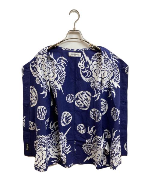 RUDE GALLERY（ルードギャラリー）RUDE GALLERY (ルードギャラリー) ノーカラーシャツ ネイビー サイズ:4の古着・服飾アイテム