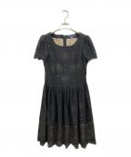 M'S GRACYエムズグレイシー）の古着「レースワンピース」｜ブラック