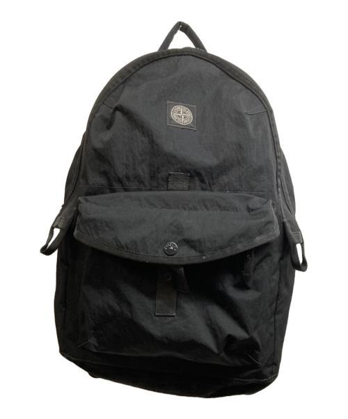 STONE ISLAND（ストーンアイランド）STONE ISLAND (ストーンアイランド) STRONG NYLON TWILL BACKPACK ブラックの古着・服飾アイテム
