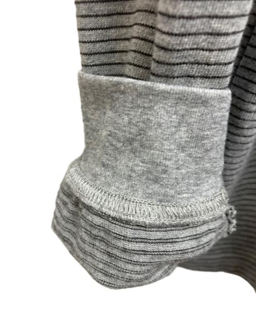 ENNOY（エンノイ）ENNOY (エンノイ) L S BORDER T-SHIRTS グレー サイズ:Sの古着・服飾アイテム