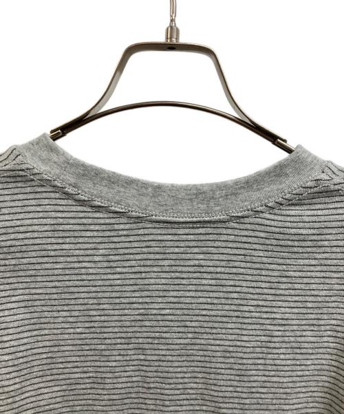ENNOY（エンノイ）ENNOY (エンノイ) L S BORDER T-SHIRTS グレー サイズ:Sの古着・服飾アイテム